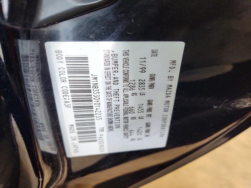 Aukcja sprzedaży 2000 Mazda Mx-5 Miata, vin: JM1NB3530Y0142235, numer aukcji: 53981576