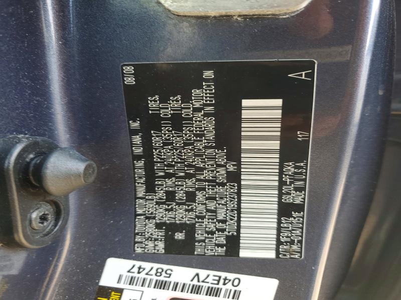 2009 Toyota Sienna მანქანა იყიდება აუქციონზე, vin: 5TDZK22C19S237823, აუქციონის ნომერი: 53937216