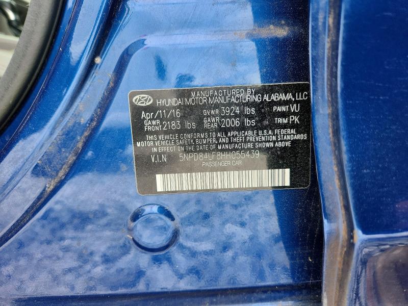 2017 Hyundai Elantra მანქანა იყიდება აუქციონზე, vin: 5NPD84LF8HH055439, აუქციონის ნომერი: 55399996