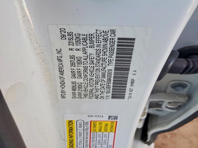 2021 Acura Tlx მანქანა იყიდება აუქციონზე, vin: 19UUB5F60MA000618, აუქციონის ნომერი: 54831276