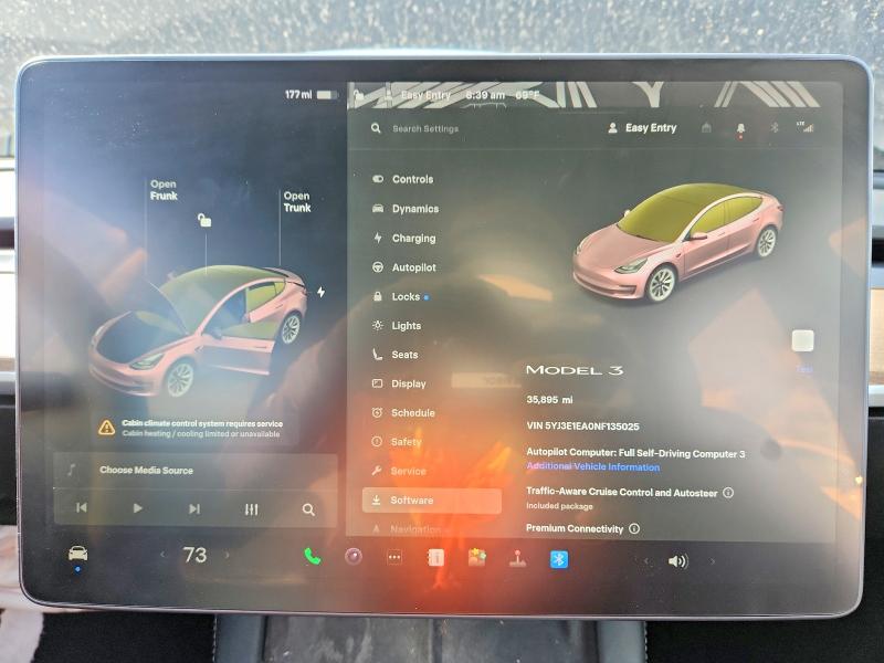 Продаж на аукціоні авто 2022 Tesla Model 3, vin: 5YJ3E1EA0NF135025, номер лоту: 54914166