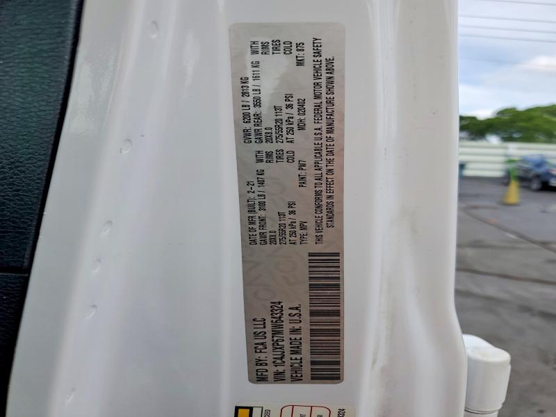 Продаж на аукціоні авто 2021 Jeep Wrangler Unlimited, vin: 1C4JJXP67MW643324, номер лоту: 55422016