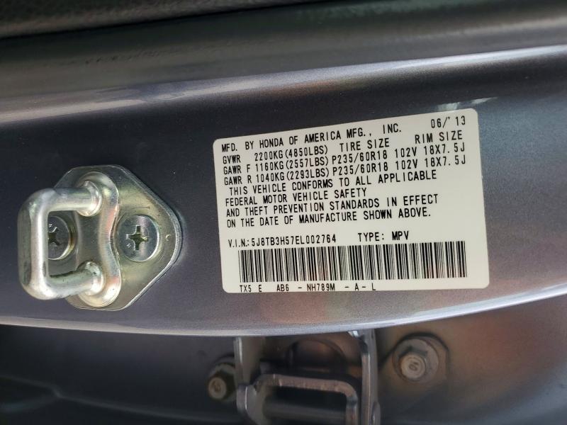 Продажа на аукционе авто 2014 Acura Rdx, vin: 5J8TB3H57EL002764, номер лота: 52531806