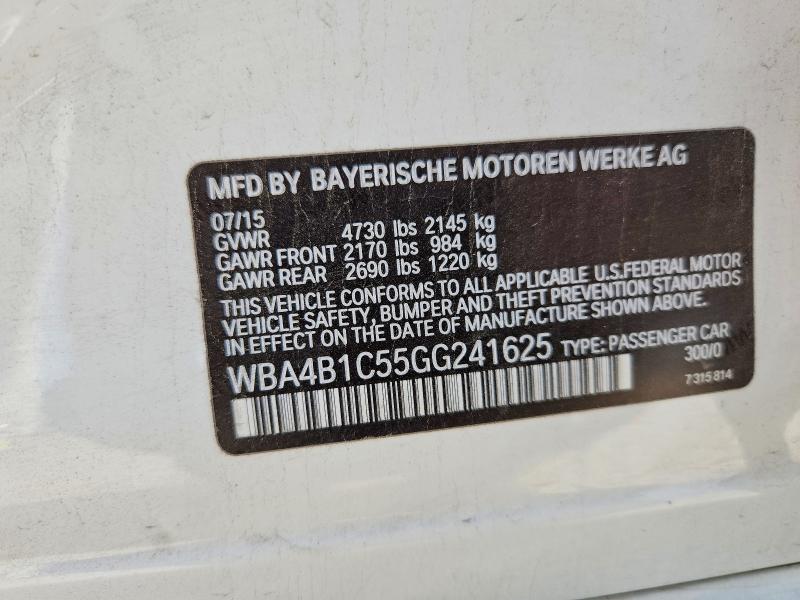 Продажа на аукционе авто 2016 Bmw 435, vin: WBA4B1C55GG241625, номер лота: 54041806