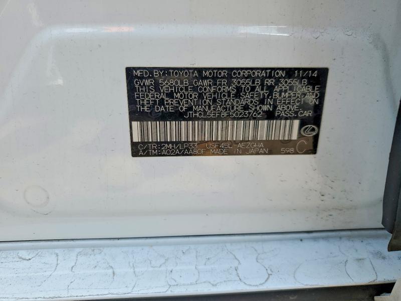 Продажа на аукционе авто 2015 Lexus Ls, vin: JTHCL5EF8F5023762, номер лота: 52741786