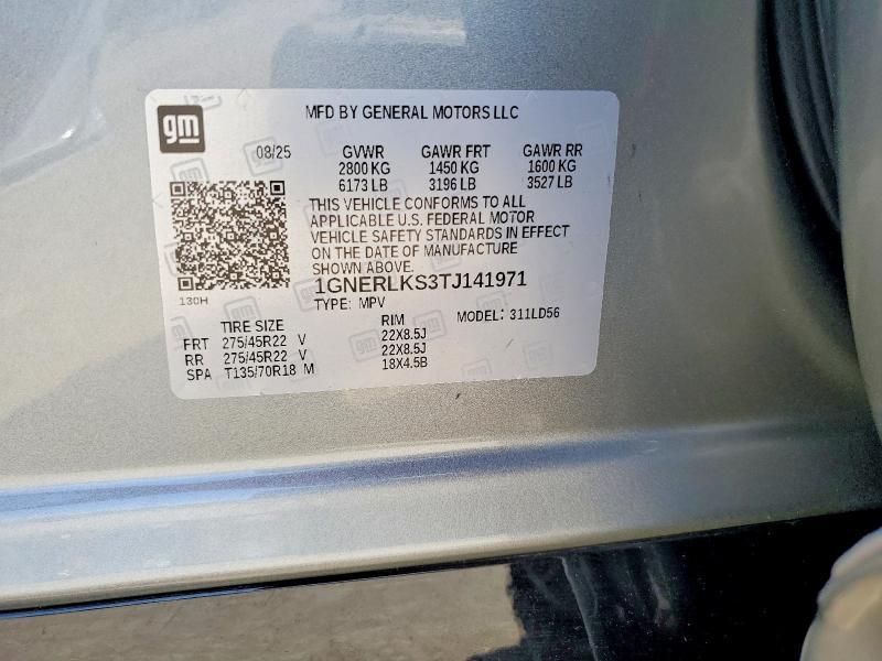 2026 Chevrolet Traverse მანქანა იყიდება აუქციონზე, vin: 1GNERLKS3TJ141971, აუქციონის ნომერი: 53772476