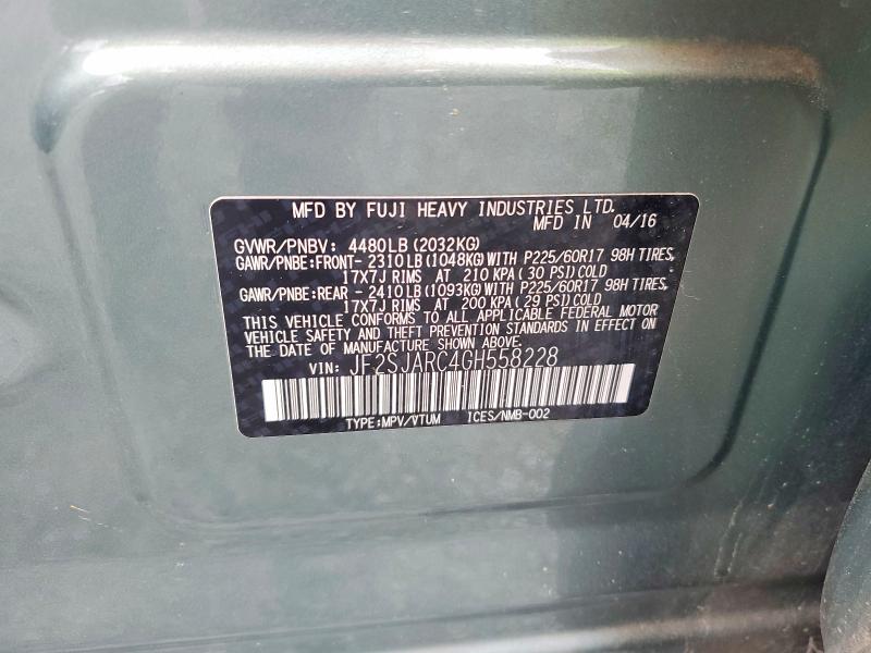 Aukcja sprzedaży 2016 Subaru Forester, vin: JF2SJARC4GH558228, numer aukcji: 52668956