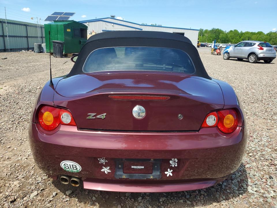 51853696 :رقم المزاد ، 4USBT53433LU04225 vin ، 2003 Bmw Z4 مزاد بيع