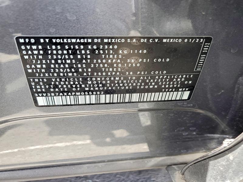Продаж на аукціоні авто 2023 Volkswagen Tiguan, vin: 3VV3B7AX4PM055992, номер лоту: 54701336