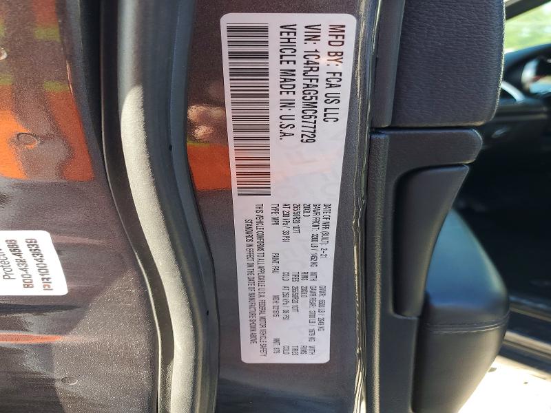 Aukcja sprzedaży 2021 Jeep Grand Cherokee, vin: 1C4RJFAG5MC677729, numer aukcji: 52648486