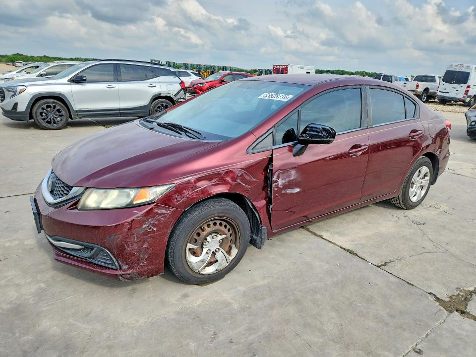 Auction sale of the 2015 Honda Civic, vin: 19XFB2F50FE076174, lot number: 53628716