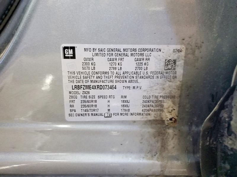 Aukcja sprzedaży 2024 Buick Envision, vin: LRBFZME4XRD073464, numer aukcji: 53002396