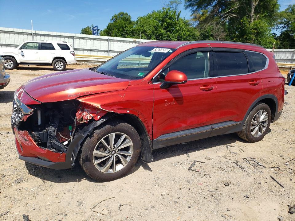 2019 Hyundai Santa Fe მანქანა იყიდება აუქციონზე, vin: 5NMS3CAD2KH029151, აუქციონის ნომერი: 53763176