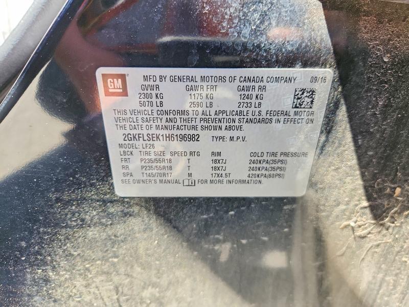Продаж на аукціоні авто 2017 Gmc Terrain, vin: 2GKFLSEK1H6196982, номер лоту: 53007816