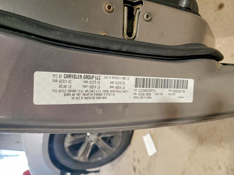 53718126 :رقم المزاد ، 2C3CDXBG7DH677511 vin ، 2013 Dodge Charger مزاد بيع