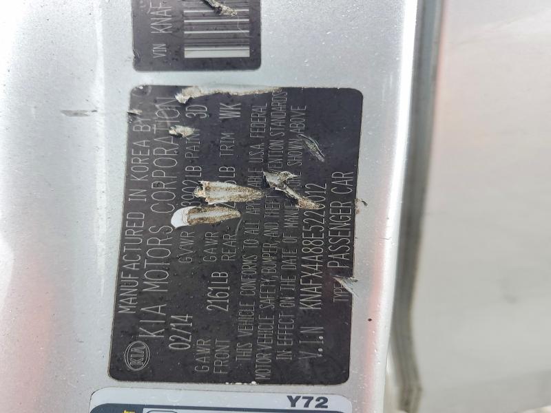 Auction sale of the 2014 Kia Forte, vin: KNAFX4A88E5220012, lot number: 52659166