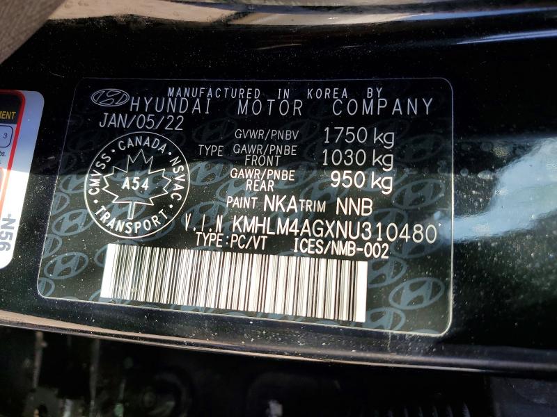 Aukcja sprzedaży 2022 Hyundai Elantra, vin: KMHLM4AGXNU310480, numer aukcji: 51787986