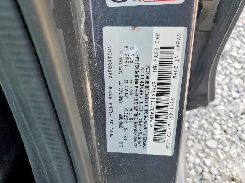 Aukcja sprzedaży 2014 Mazda 3, vin: JM1BM1M37E1163429, numer aukcji: 55579016