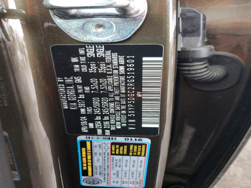 49986686 :رقم المزاد ، 5XYP5DGC2RG519601 vin ، 2024 Kia Telluride مزاد بيع