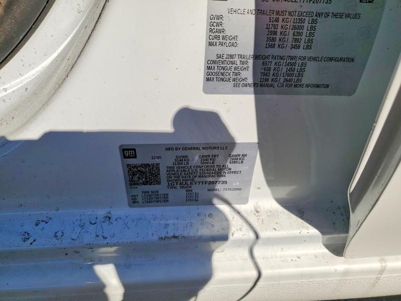 Продаж на аукціоні авто 2026 Gmc Sierra, vin: 1GT4ULEY7TF207735, номер лоту: 47780246