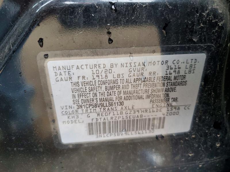Продажа на аукционе авто 2020 Nissan Kicks, vin: 3N1CP5BV9LL561130, номер лота: 52080436