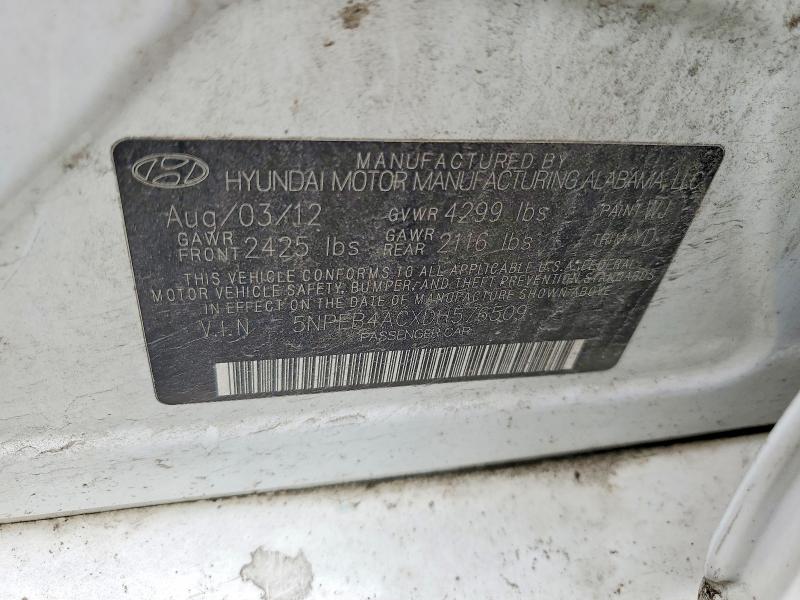 53397816 :رقم المزاد ، 5NPEB4ACXDH576509 vin ، 2013 Hyundai Sonata مزاد بيع