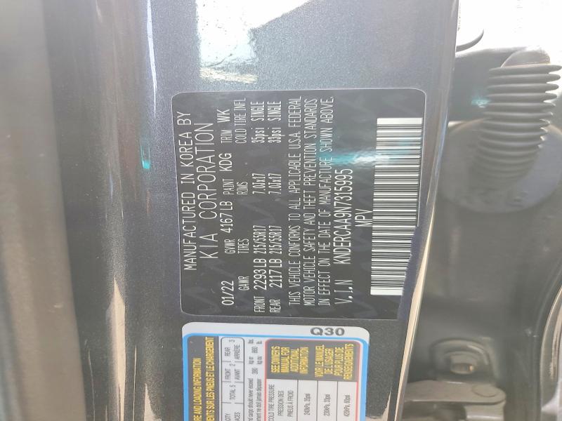 Продажа на аукционе авто 2022 Kia Seltos, vin: KNDERCAA9N7315995, номер лота: 54736546