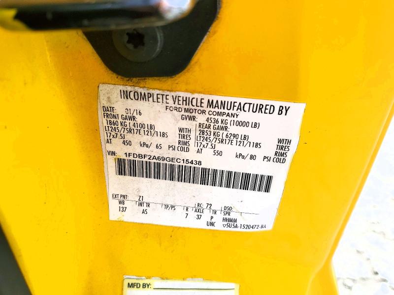 Aukcja sprzedaży 2016 Ford F250, vin: 1FDBF2A69GEC15438, numer aukcji: 53575406