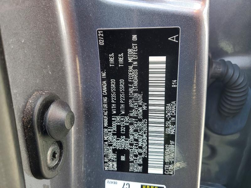 Продаж на аукціоні авто 2021 Lexus Rx, vin: 2T2HZMDA9MC280625, номер лоту: 51852306