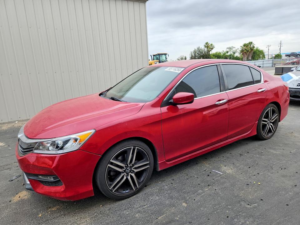55116266 :رقم المزاد ، 1HGCR2F58HA046586 vin ، 2017 Honda Accord مزاد بيع