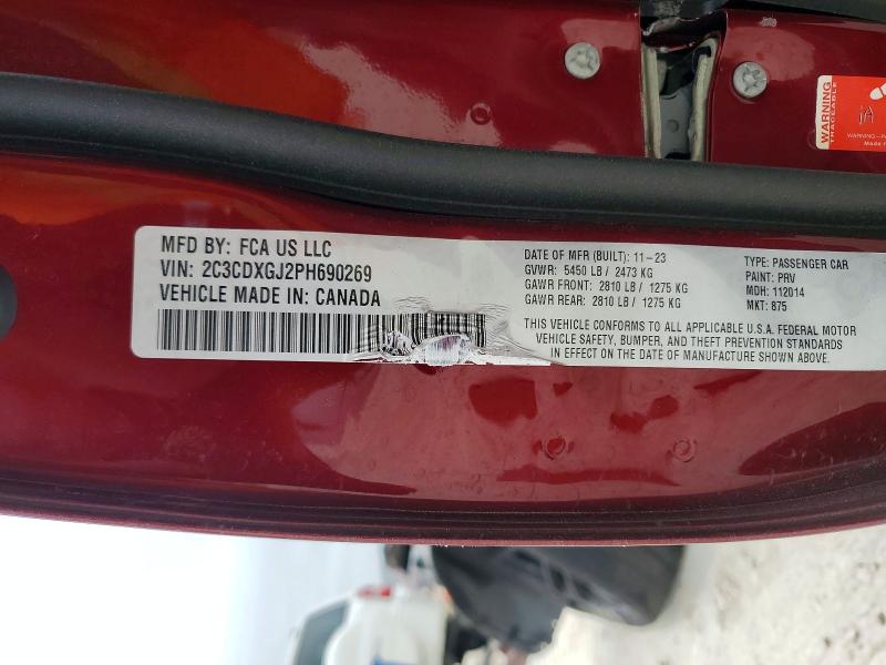 Продаж на аукціоні авто 2023 Dodge Charger, vin: 2C3CDXGJ2PH690269, номер лоту: 52464306