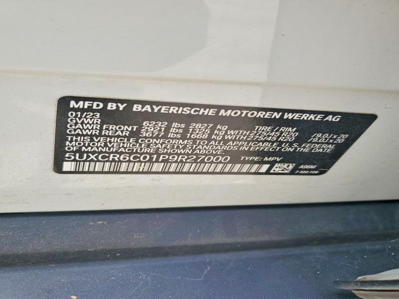 Aukcja sprzedaży 2023 Bmw X5, vin: 5UXCR6C01P9R27000, numer aukcji: 52387266
