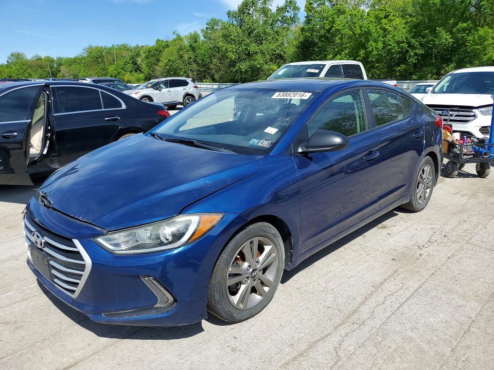 53882016 :رقم المزاد ، 5NPD84LF1HH154118 vin ، 2017 Hyundai Elantra مزاد بيع