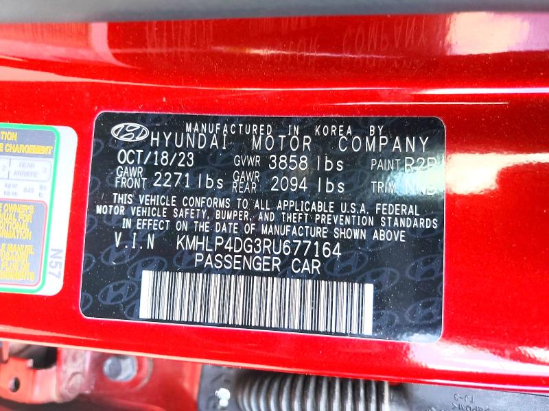 Продажа на аукционе авто 2024 Hyundai Elantra, vin: KMHLP4DG3RU677164, номер лота: 53748956