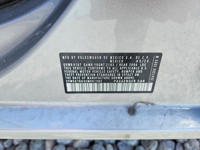 55240996 :رقم المزاد ، 3VW5X7BU4SM091362 vin ، 2025 Volkswagen Jetta مزاد بيع