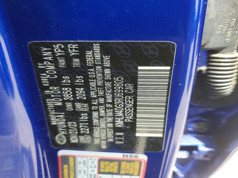 Продаж на аукціоні авто 2024 Hyundai Elantra, vin: KMHLM4DG3RU699805, номер лоту: 54677646