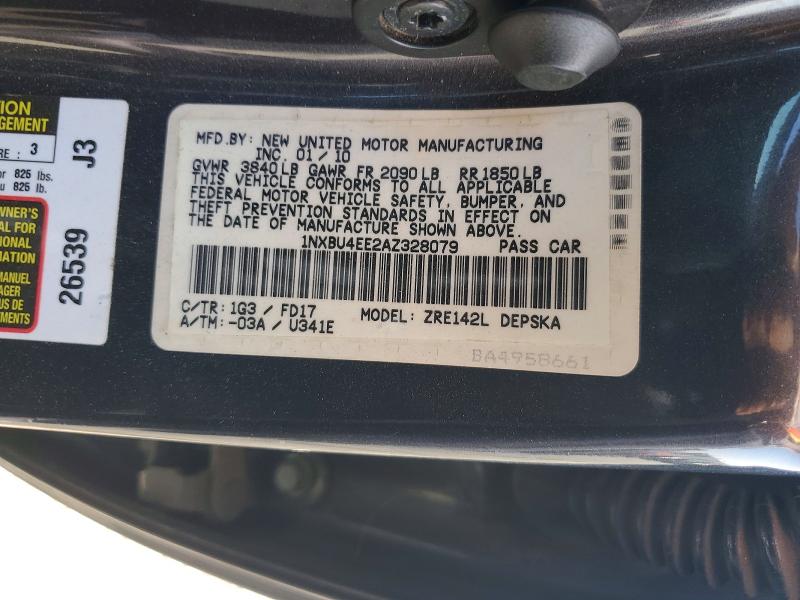 Aukcja sprzedaży 2010 Toyota Corolla, vin: 1NXBU4EE2AZ328079, numer aukcji: 53748916