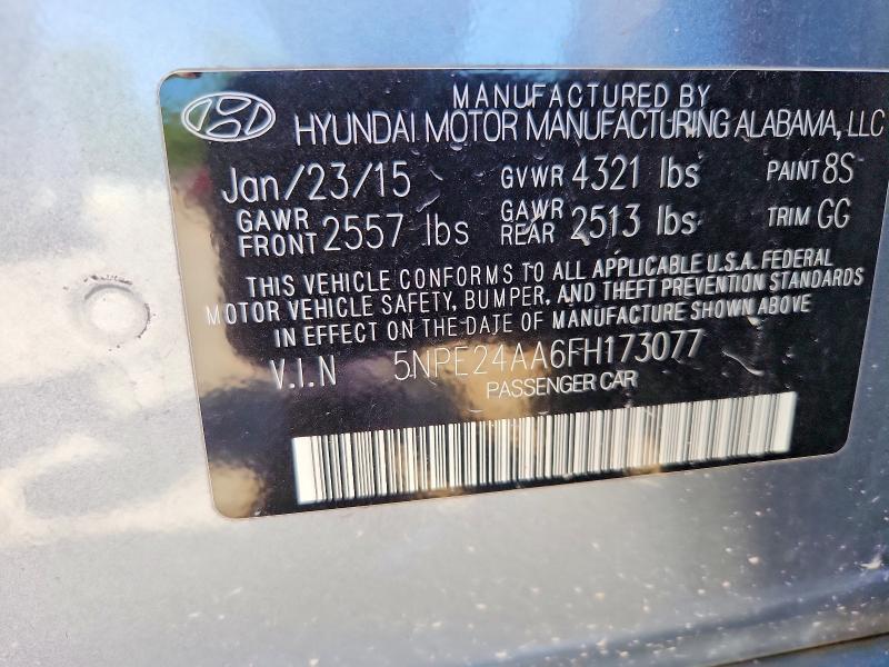 Продаж на аукціоні авто 2015 Hyundai Sonata, vin: 5NPE24AA6FH173077, номер лоту: 52236246