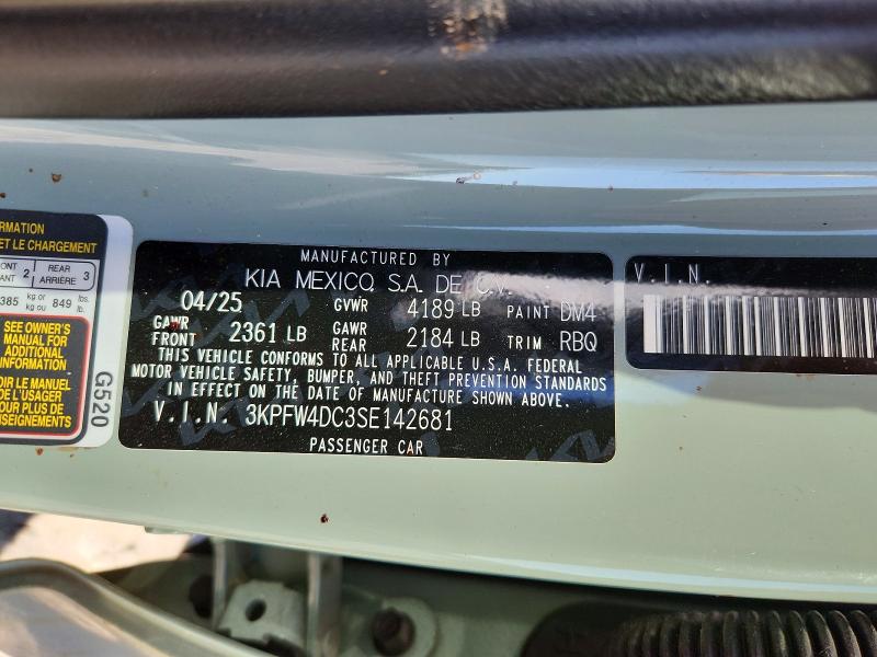 Продажа на аукционе авто 2025 Kia K4, vin: 3KPFW4DC3SE142681, номер лота: 53335616
