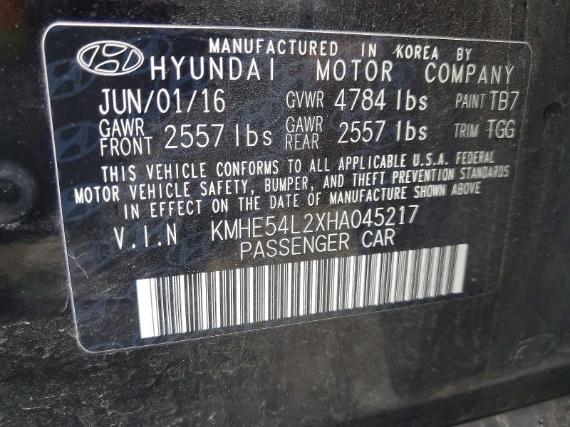 Продаж на аукціоні авто 2017 Hyundai Sonata Plug-in Hybrid, vin: KMHE54L2XHA045217, номер лоту: 52250256