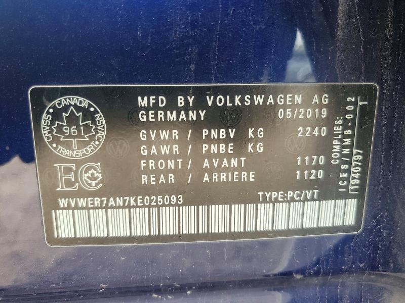 Продажа на аукционе авто 2019 Volkswagen Arteon, vin: WVWER7AN7KE025093, номер лота: 54414496