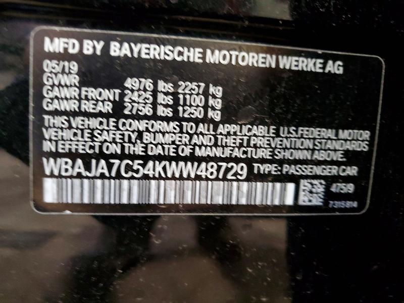Продажа на аукционе авто 2019 Bmw 530, vin: WBAJA7C54KWW48729, номер лота: 53005116