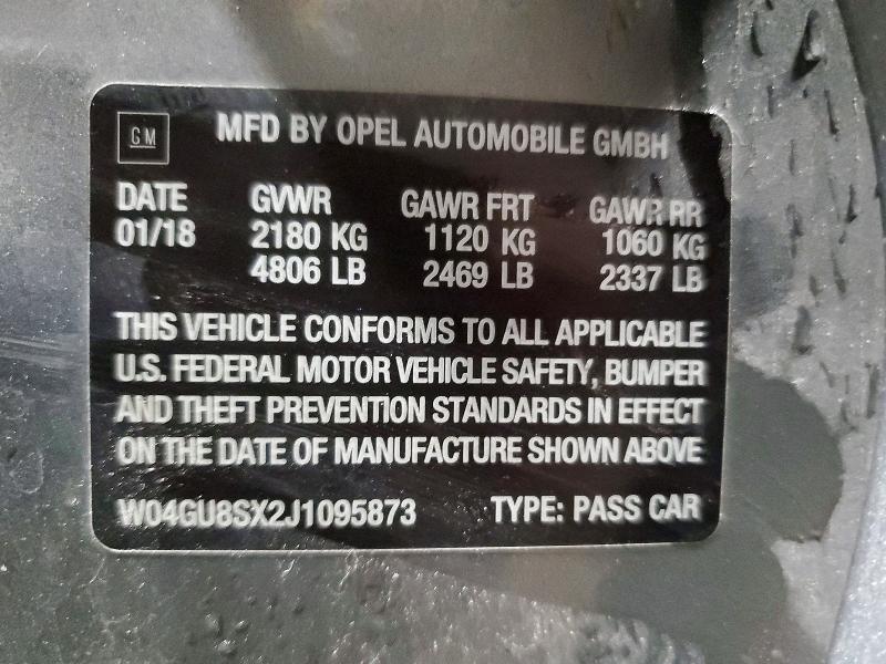Продажа на аукционе авто 2018 Buick Regal Tourx, vin: W04GU8SX2J1095873, номер лота: 54102406