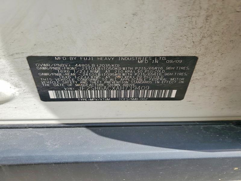 Продажа на аукционе авто 2010 Subaru Forester, vin: JF2SH6ACXAH739409, номер лота: 53929096