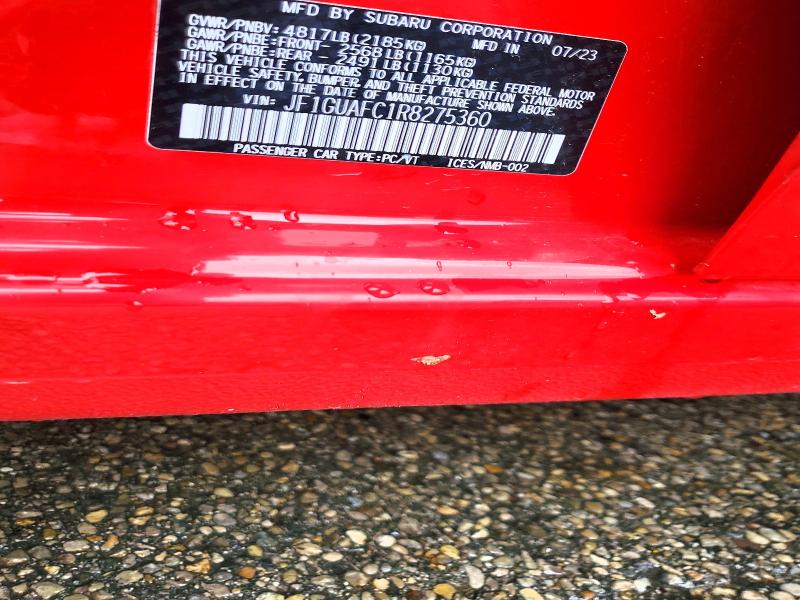 54218956 :رقم المزاد ، JF1GUAFC1R8275360 vin ، 2024 Subaru Impreza مزاد بيع