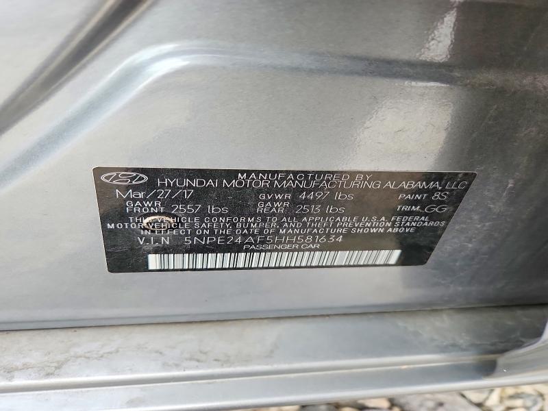 Продажа на аукционе авто 2017 Hyundai Sonata, vin: 5NPE24AF5HH581634, номер лота: 53993016