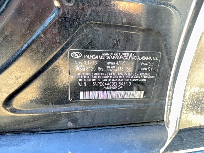 Продажа на аукционе авто 2014 Hyundai Sonata, vin: 5NPEC4AC9EH843119, номер лота: 54539416