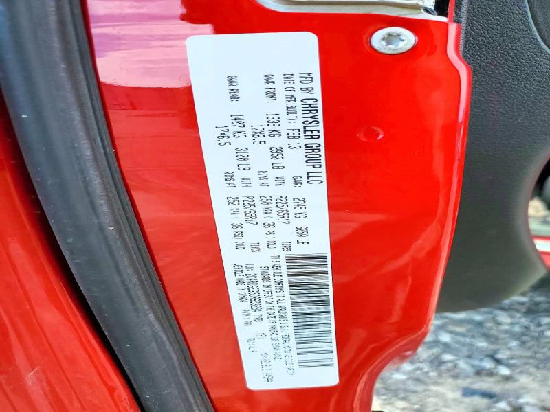 52886796 :رقم المزاد ، 2C4RDGEG5DR693234 vin ، 2013 Dodge Grand Caravan مزاد بيع