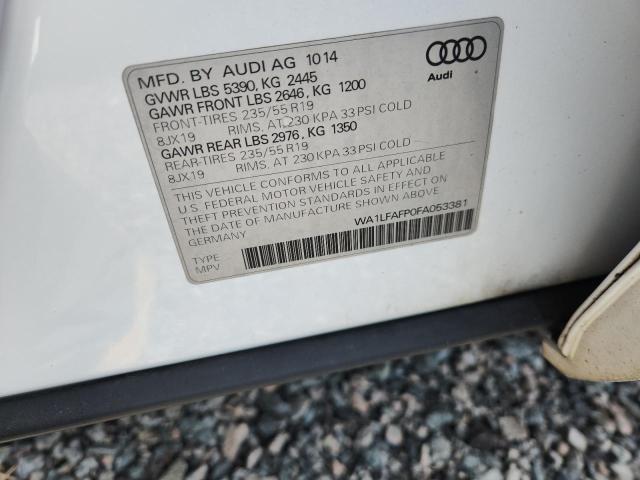Aukcja sprzedaży 2015 Audi Q5, vin: WA1LFAFP0FA053381, numer aukcji: 50963696