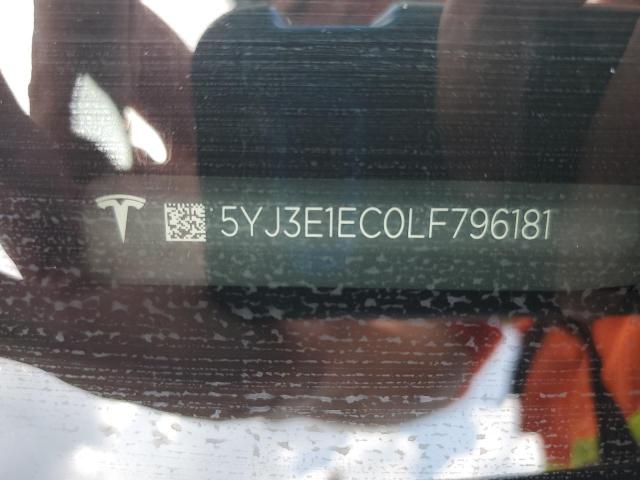 Продажа на аукционе авто 2020 Tesla Model 3, vin: 5YJ3E1EC0LF796181, номер лота: 54437666